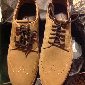 UGG Men's Cali Wing-Toe Derby Tan Suede Casual Shoes 11.5M New in Box